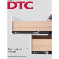 Dtc Dongtai Drawer Slide Rail Damping Buffer Three Sections Full Pull Out Drawer Slide Rail Self-Pri