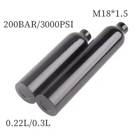 HPA M18*1.5 0.22L/0.3L Scuba Station High pressure Gas Cylinder 200BAR 3000PSI Air Tank Cilindro For