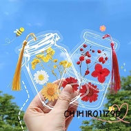 CHIHIRO11Z9D 20PCS Stationary Bookmark, PET Waterproof Bottle Shape Bookmark, Decorative DIY Crafts 