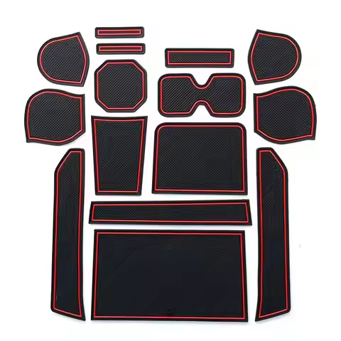 for Suzuki IGNIS Non-Slip Gate Slot Mat Door Groove Cup Holder Pad Rubber Coaster Car Interior Acces