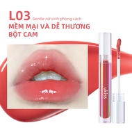 Ukiss son bóng gương dưỡng ẩm môi lâu trôi thủy tinh sáng bóng son môi (3.2g)