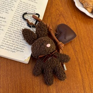 Bag Charm Kelinci Boneka Kulit Keychain Rabbit Fluffy Gantungan Kunci Gantungan Tas