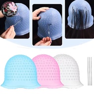 BALSA Hair Coloring Hat, Silicone With Hook Hair Coloring Highlighting Cap, Reusable Hair Dying Fros