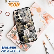 Softcase Glass Kaca SAMSUNG A34 & SAMSUNG A54 (5G) - Case Handphone SAMSUNG A34 & SAMSUNG A54 (5G) [