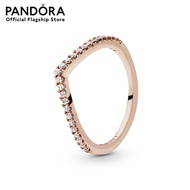 Pandora Rose Sparkling Wishbone Ring เครื่องประดับ แหวน แหวนโรสโกลด์ สีโรสโกลด์ แหวนสีโรสโกลด์ แหวนเ