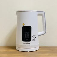 PEANUTS X HOMEPLUS 1.7L雙層防燙觸屏電子熱水壺 - KE185-SN