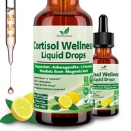 Cortisol Supplement Liquid Drops, 17-in-1 Cortisol Detox,Hormone Balanced for Women, Mood Focus, Sle