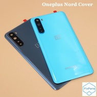 For Oneplus Nord 5G Battery Back Cover Rear Door Housing Replacement With Camera Lens For One Plus N