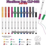 (1 Piece) Color Pen JOYKO CLP-062 0.4 mm / Fineliner Pen Joyko CLP-062 0.4mm Color Pen