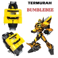 Jam Tangan Anak Robot Tranformer Digital Murah Bumblebee