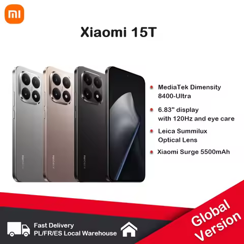 Xiaomi 15T 5G Smartphone Global Version 5G 12GB RAM 256GB /512GB ROM 67W MTK Dimensions 8400-Ultra L