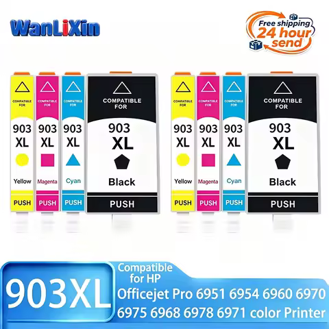 For HP903XL HP903 903XL 903 XL Ink Cartridge Compatible for HP Officejet Pro 6950 6951 6954 6960 697