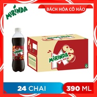 THÙNG 24 CHAI NƯỚC NGỌT HƯƠNG XÁ XỊ MIRINDA 390ML