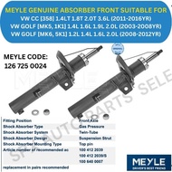 MEYLE GENUINE ABSORBER FRONT & REAR FOR VW CC [358] '11-16YR / GOLF [MK5, 1K1] '03-08YR / GOLF [MK6,
