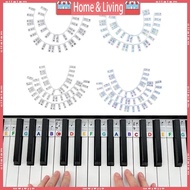ci Piano Key Label Soft Silicone Piano Key Stickers for 88 61 Key Piano Notes Guide