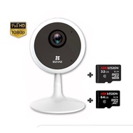 Ezviz H1C 2mp wifi Camera, C1C 720p / C1C 1080p, ezviz C1C-B H265 with memory card - Genuine product