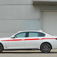 Car Performance Door Side Skirt Sticker Upper Stripes Waist E Body Kit Decal For G30 G31 5 Series