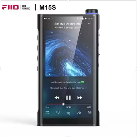 FiiO Music Player M15s Snapdragon 660 with ES9038PRO Hi-Res Android 10 5.5inch MP3 Player WiFi/MQA/B