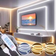 3-Color Neon LED Light Strip, 3000K-6000K Flexible Waterproof Silicone LED Light Bar (1m/2m/3m/4m/5m