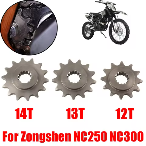 For Zongshen NC250 NC250S NC300 NC300S NC 250 300 Motorcycle Accessories Front Chain Sprocket 12T 13