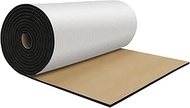 X AUTOHAUX 197mil 5mm 21.9sqft Car Sound Deadening Mat Aluminum Foil Foam Heat Shield Material Unive