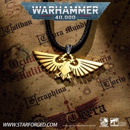 [Starforged Star Casting] Warhammer 40K Peripheral Empire Skyhawk Titanium Steel Gold-Plated Necklace Pendant Loyalty