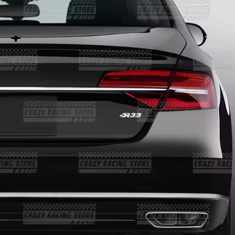 Car Badges R32 R35 R36 Trunk Emblem Metal Stickers Body Decals Letter Decor For Golf 3 4 5 6 7 Polo 