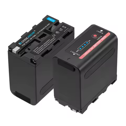 8700mah Battery Power for Sony NP F970 F960 F550 F750 F770 NPF970 NPF980 MC1500C LED Power bank Indi