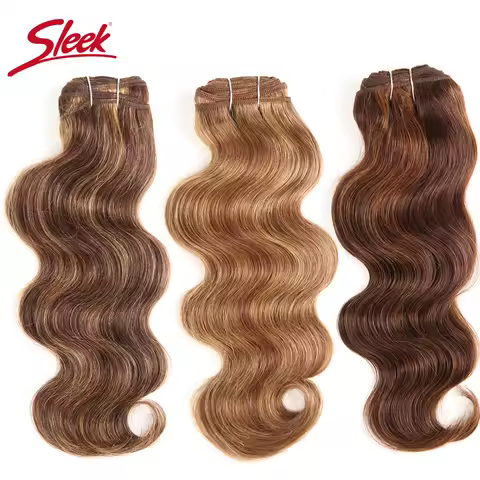 Brazilian Body Wave P4/27 P6/27 Red 99J Ombre T1B/27 Human Hair Bundles Sleek Double Drawn Remy Huma