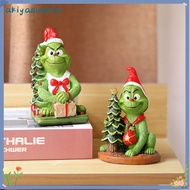 AKIYAMAMIO Grinch Statue, Crafts Merry Christmas Grinch Figure, Resin Scene Model Grinch Ornament