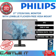 Philips 27E2N1500L 27" IPS QHD 75HZ 1ms HDMI DP Monitor with LowBlue Flicker-Free VESA Mount