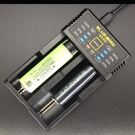 Twin-pack Panasonic 18650 3400mah Rechargeable Batteries NCR18650B + Charger