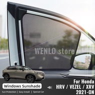 For Honda HRV HR-V Vezel XRV XR-V 2021 2022 2023 Magnetic Car Sunshade Side Window Curtain Sun Shield Visor Front Windshield