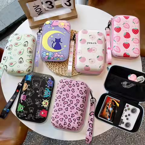 Fashion Storage Bag For R36S R36H RG35XX H R36 PRO K36 Video Game Console Handbag Pouch Box Protecti