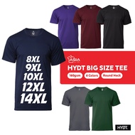 HYDT 8XL 9XL 10XL 12XL 14XL Plus Size T Shirt Microfiber Jersi Baju Kosong Lelaki Big Size Tshirt Un
