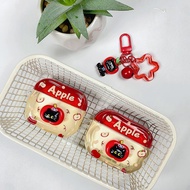 Black Cat Apple Apple Cute Airpods Case Protection Airpods Pro 3 Case Earphone Airpods 4 Case Silico