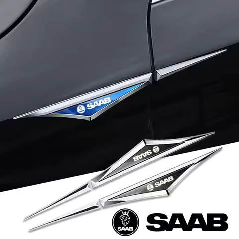 2pcs 3d alloy car stickers car accsesories accessory for saab 9-2X 9-3 9-5 9-7x 9-7 9-4x