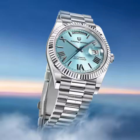 Pagani Design New Ice blue Watch Men's Mechanical Automatic Watch AR Sapphire ST16 Luxury Business W