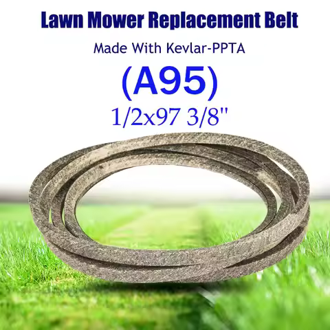 Deck Belt For Vehicles (1/2"x97 3/8") （A95) Dry Cloth V BELT For Lawn Mower Made With Kevlar For AYP