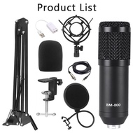 ชุดไมโครโฟนแขวน ถ่ายทอดสดการบันทึกไมโครโฟนคอนเดนเซอร์ไดอะแฟรมขนาดใหญ่  -- BM-800 Hanging Microphone 