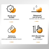 【VVL】-Nitrile Gloves Thick Industrial with Diamond Textured Latex Free Heavy Duty Auto Glove