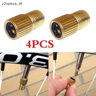 z2vpeu 4Pcs/Set To Valve Adapter Converter Road Bike Bicycle Pump Tube 1.5Cm PH
