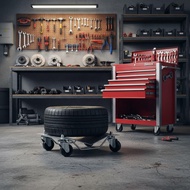 Wear Resistant Car Wheel Dolly Heavy Duty Vehicle Moving Dolly Anti-Slip Surface for Mechanics, Work