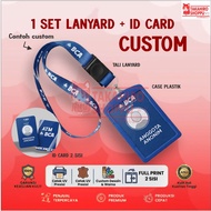 1 SET LANYARD + CUSTOM ID CARD CUSTOM LANYARD/ CUSTOM ID CARD/ CUSTOM TISSUE LANYARD/ CUSTOM PCV ID 