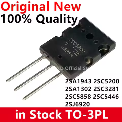 5PCS 2SC5200 TO-3P C5200 TO-3PL 5200 2SA1943 A1943 2SC5858 C5858 2SC5446 C5446 2SA1302 2SC3281 A1302