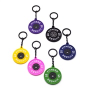 Creative Cute Fitness-Themed Barbell Keychain Pendant