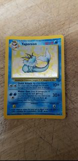 寵物小精靈 遊戲咭 美國版 硬咭閃 無巢無摺 pokemon Vaporeon