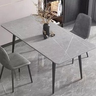免運~北歐凱撒灰（岩板）120穩固不搖晃餐桌(台製加大尺寸)餐椅 工作桌 書桌 簡易組裝