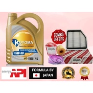 A420# TOYOTAMARK X ,LEXUS IS250 IS350 2004year -2010year OIL FILTER + AIR FILTER + KOYOMA 5W30 SEMI 