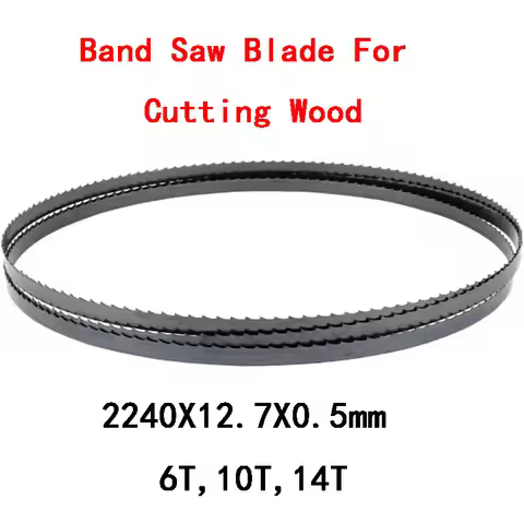 3PC 2240mm Bandsaw Blade Wood Band Saw Blades 2240 12.7 0.5mm 6T Cutting for 12” Bandsaw Makita LB12